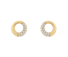 CZ Circle Stud Earring