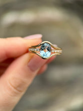 Chunky Blue Topaz ring