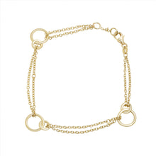 Interlocking circle bracelet