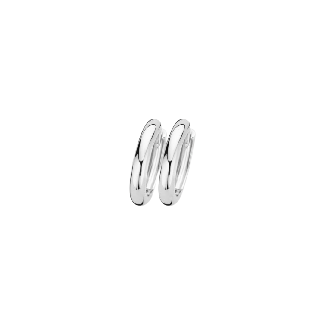 White Gold Huggie 11mm