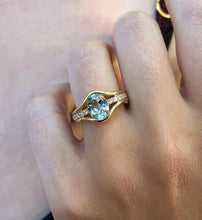 Chunky Blue Topaz ring