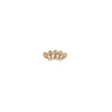 Lotus Fan Piercing 9ct Gold