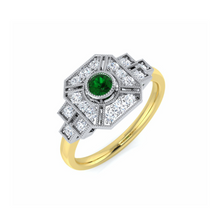 Emerald Art Deco Ring
