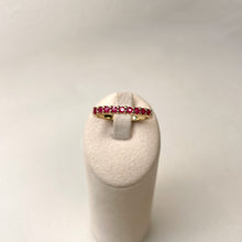 9 Stone Ruby Ring