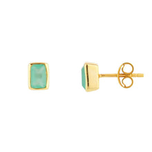 Manhattan | Aqua Stud Earring