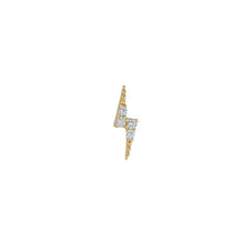 CZ Lightning Piercing 9ct Yellow Gold