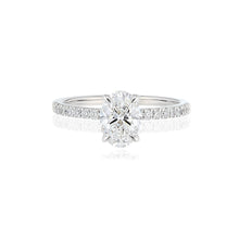 Signature Solitaire | Oval Hidden Halo