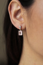 Rose Quartz & Blue Topaz drops