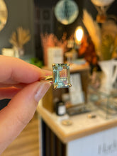 Green Amethyst Cocktail ring