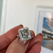 Green Amethyst Deco Ring