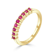 9 Stone Ruby Ring