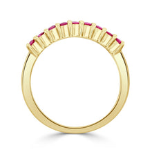 9 Stone Ruby Ring