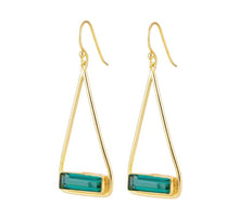 Manhattan | Green Tourmaline Swing Earrings