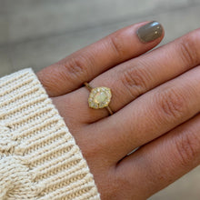 Opal & Diamond Ring