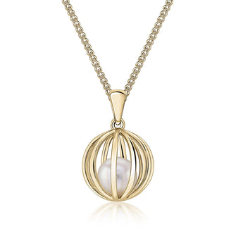 Caged Pearl Pendant