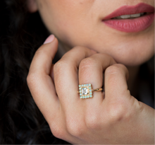 Opal Halo Ring