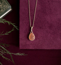 Organic Orange Moonstone Pendant