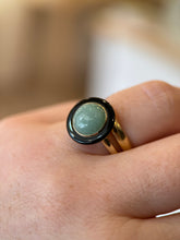 Jade & Onyx Ring