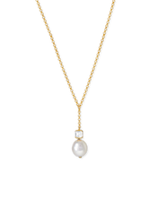 Bella Pearl & White Topaz Pendant