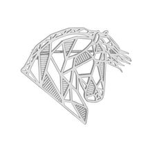 Geometric Horse Brooch