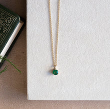 Emerald Solitaire Pendant