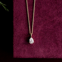 Pear Solitaire Pendant