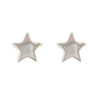 Sterling Silver Star Stud Earrings