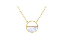 Mother of Pearl Circle Pendant