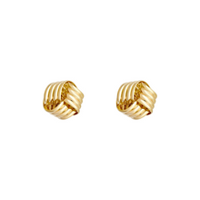 Ribbed Knot Studs