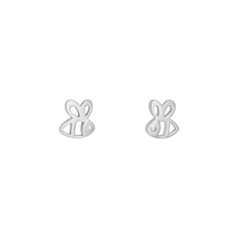 Sterling Silver Bee Stud Earrings