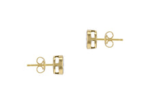 Diamond Bezel Studs | Oval