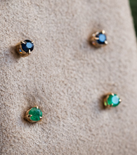 Emerald Solitaire Stud