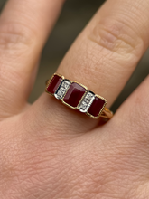 Ruby Three Stone Ring