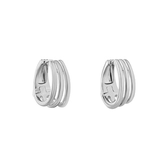 Triple Hoop Huggie Earring