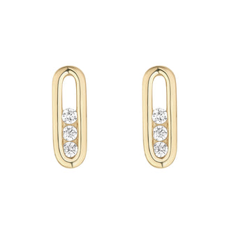 Oval Stud Earring