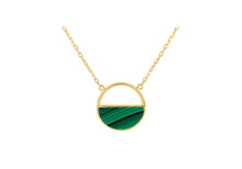 Malachite Circle Pendant