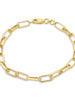 Faceted Paperclip Bracelet