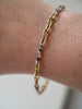 Two Tone Fancy Link Bracelet