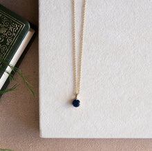 Sapphire Solitaire Pendant