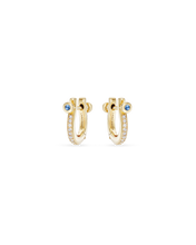 Cora Mini White Topaz Hoop Earring