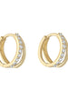 Double Hoop CZ Huggie