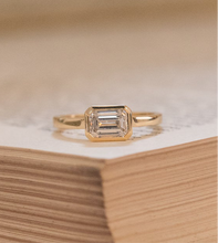 Bezel Solitaire | Emerald Cut