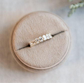 Oval Eternity Ring | 9 stone