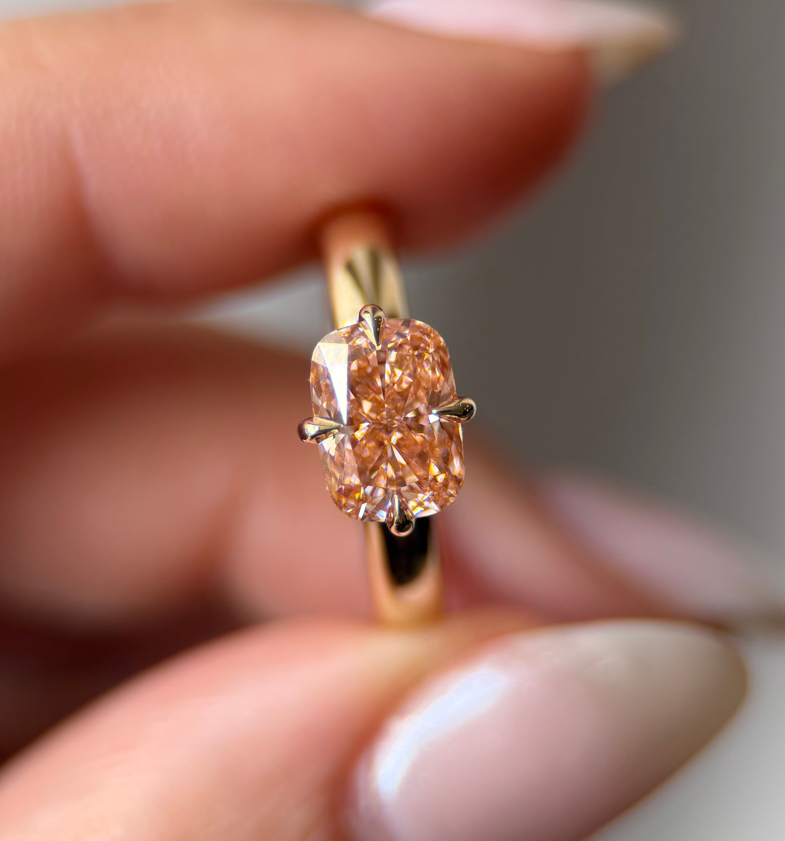Pink Champagne Solitaire | Compass Set