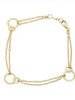 Interlocking circle bracelet