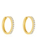 Gold CZ Huggie 15mm