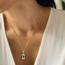 Daphne Pendant on Figaro Chain