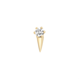 CZ Spike Piercing 9ct yellow gold