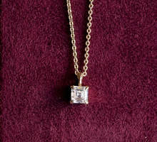 Asscher Solitaire Pendant