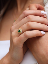 Elouise Emerald Dress Ring